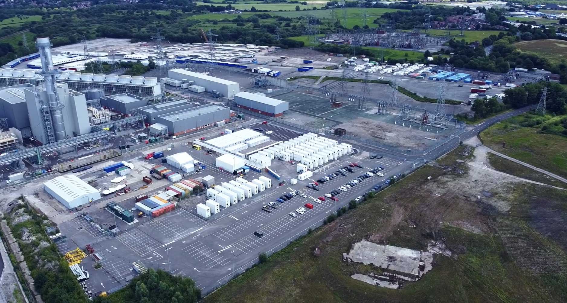 Carrington Power Station Sunbelt Equipment Birdseye View