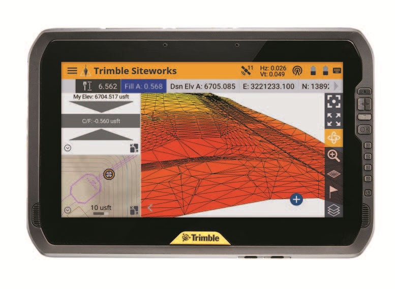 Trimble Siteworks On Tablet